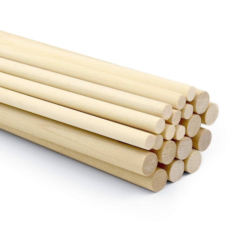 Wood unfinished dowel rods
