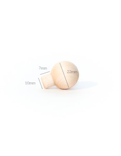 Wood round ball finial KA3 2