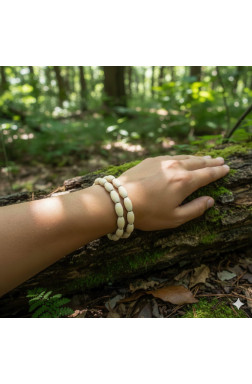 Medinis pailgas karoliukas K3