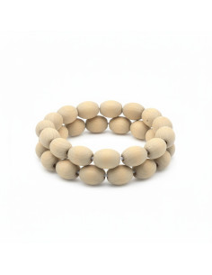 Wood Oblong Round Bead K1 2