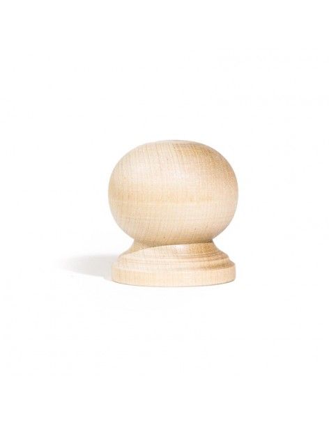 Wood round knob R9