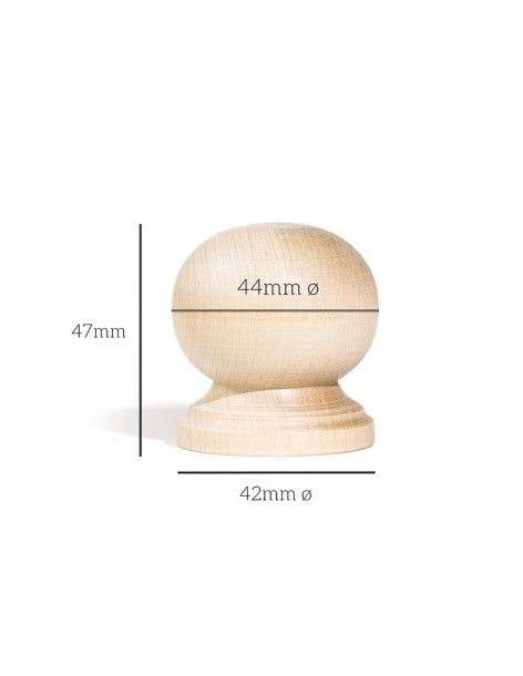 Wood round knob R9 2