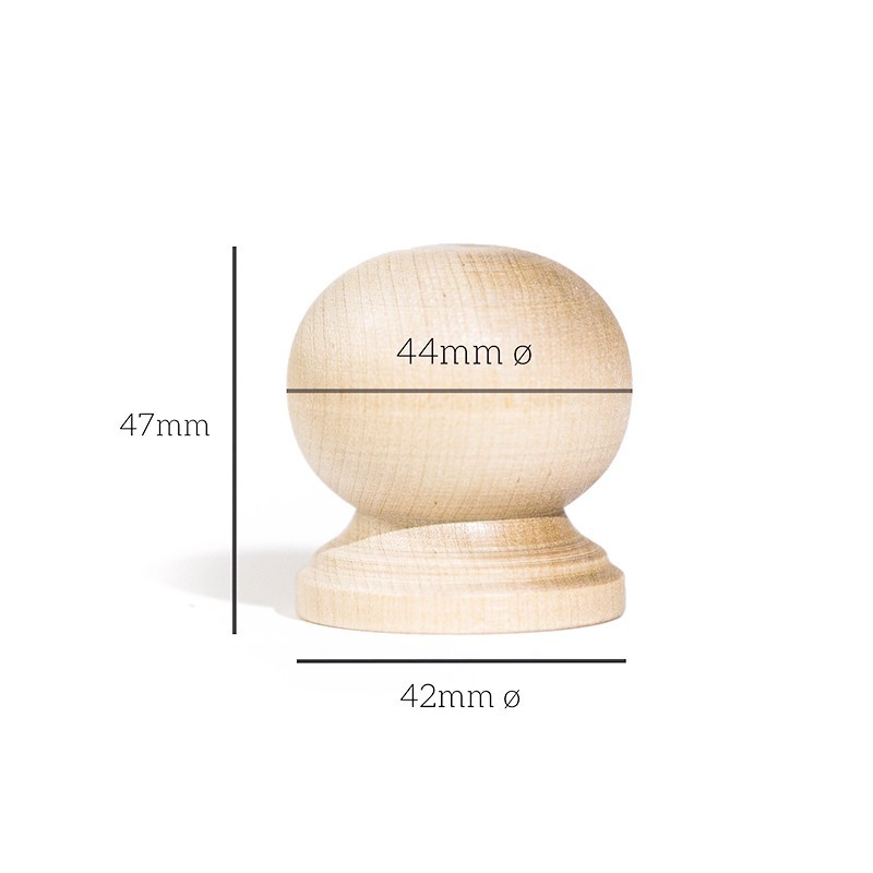 Wood round knob R9