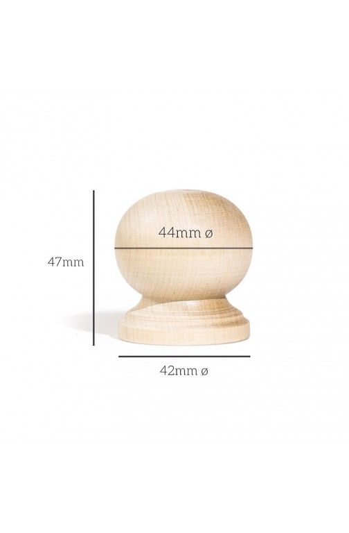 Wood round knob R9