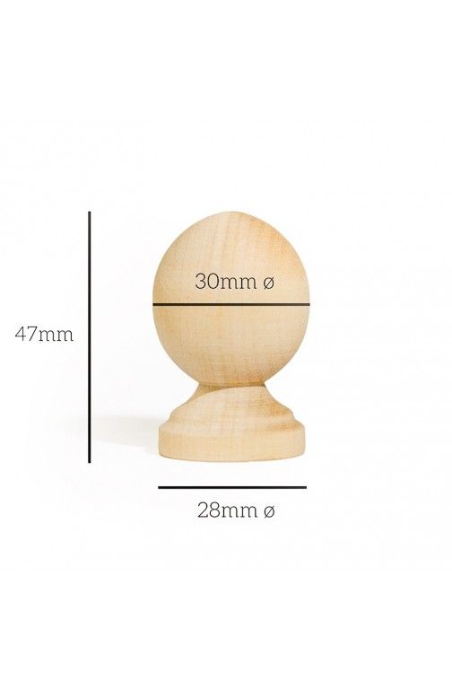 Wood knob R10